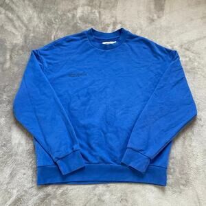 Pangaia 365 Crewneck Sweatshirt Size M Cobalt Blue Athleisure Lounge
